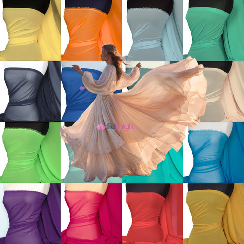 Chiffon soft touch sheer - soft,