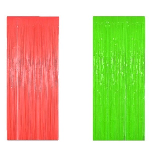 Neon fringe curtain glow - neon,