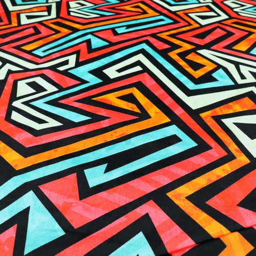 Neon geometric upholstery - neon,