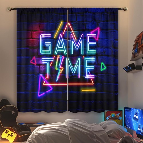 Kids neon gaming - neon, curtains