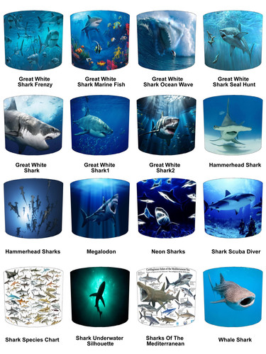 Great white shark lampshade - great,