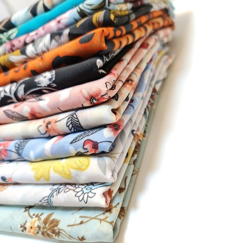 Floral crepe chiffon material - crepe,