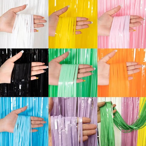 Macaroon foil fringe - fringe, curtain