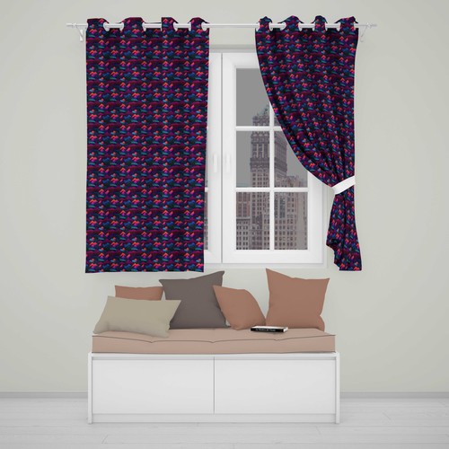 Blackout eyelet curtains retro - eyelet,