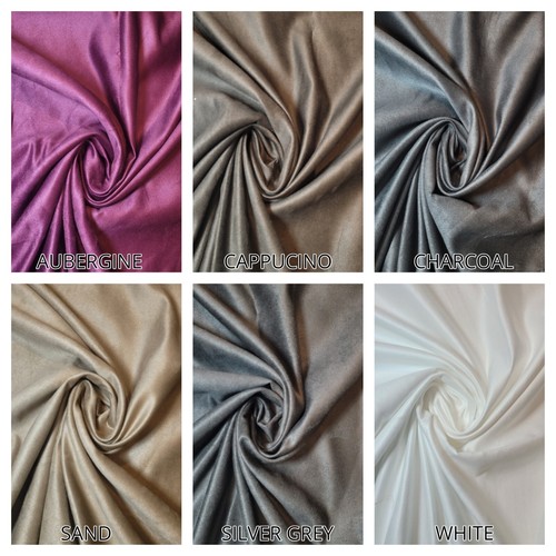 Faux plain suede suedette non - faux,