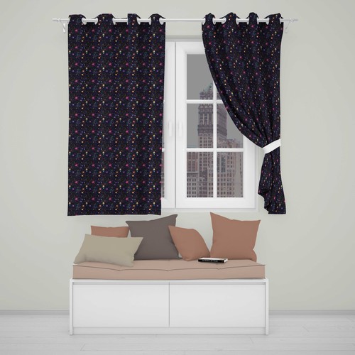 Blackout eyelet curtains neon - blackout,