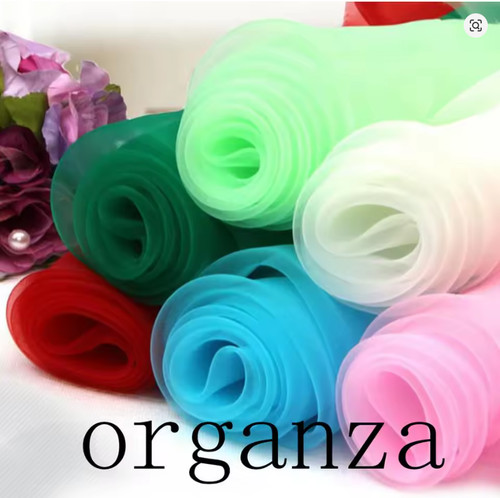Sheer organza fabric voile - sheer,