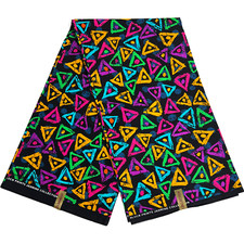 Neon Geometric Triangle Cotton