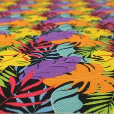 Neon Leaf Upholstery Fabric