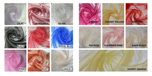 Sheer organza fabric draping - sheer,